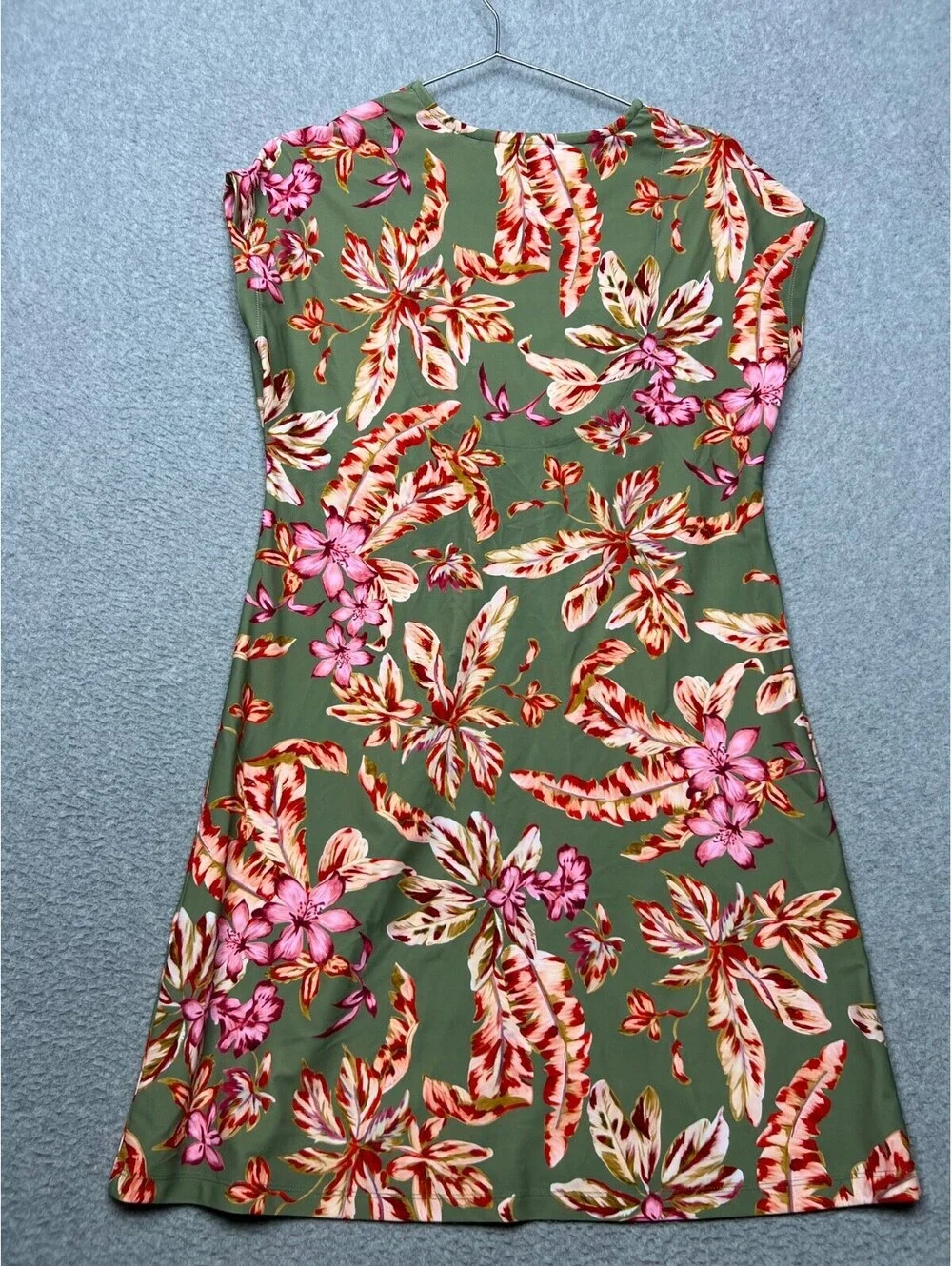 Soft Surroundings Women's Thalassa Swim Dress Cap Sleeve Size S Beach Summer